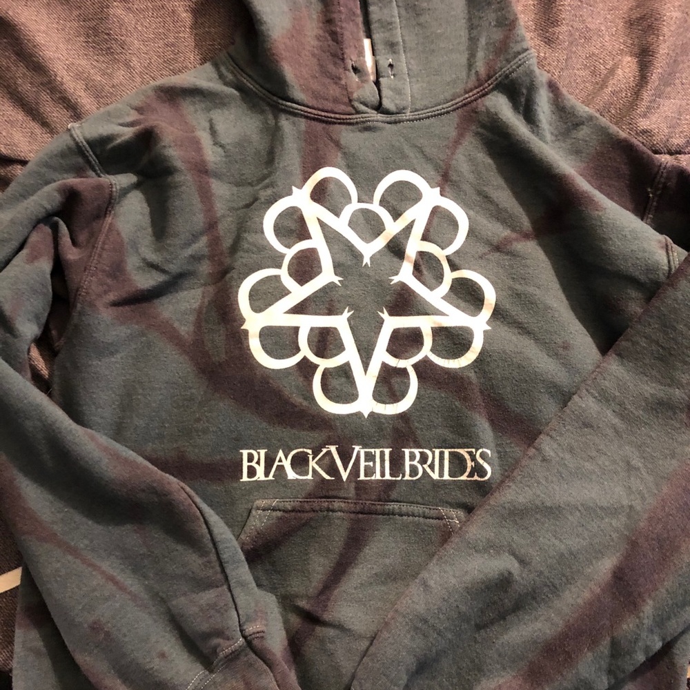 Blue Tie-Dye Black Veil Brides Hoodie